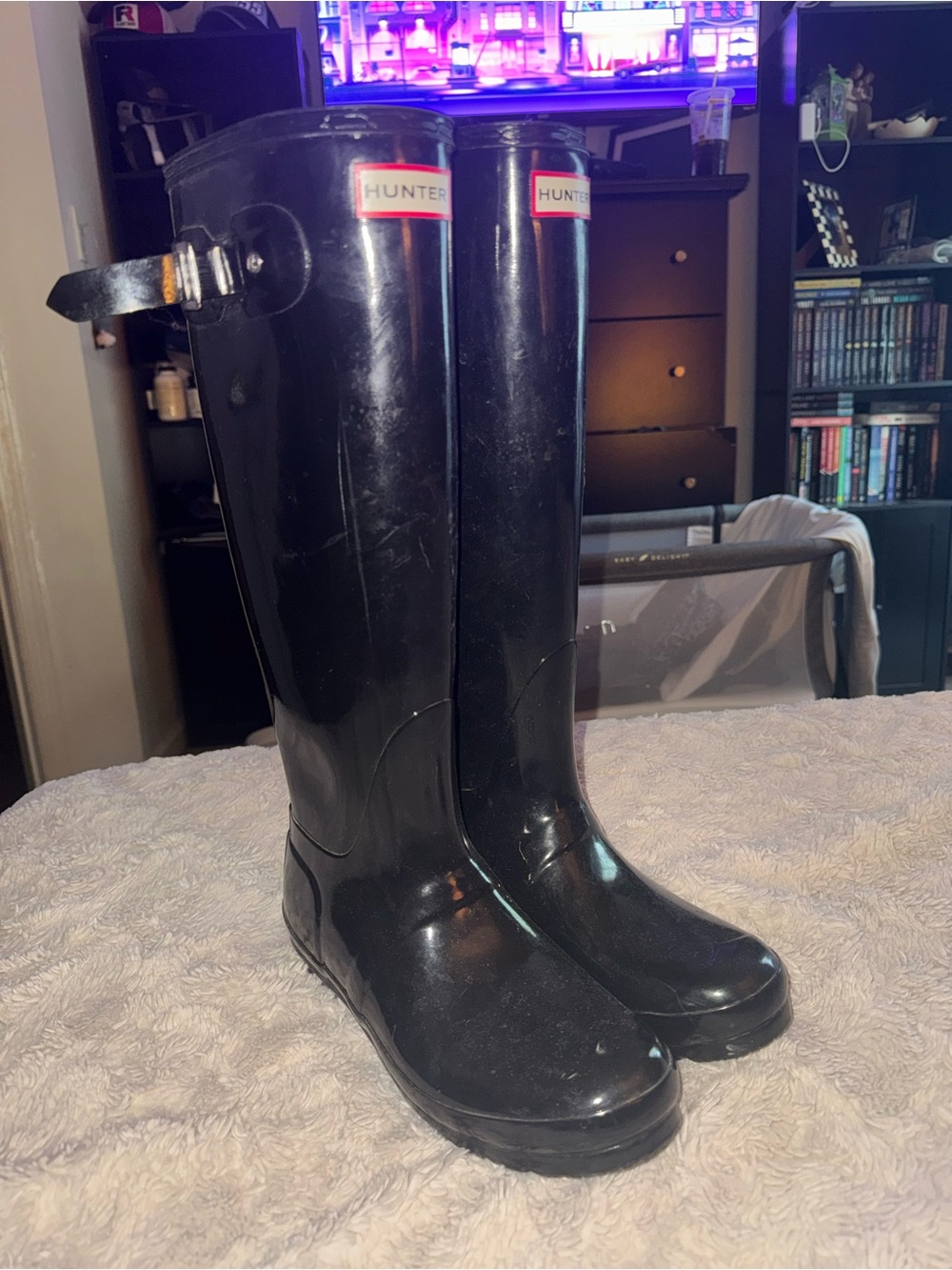 Hunter Black Tall Women's Rain Boots